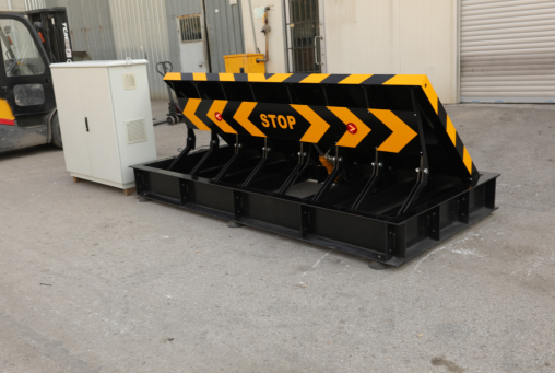 hydraulic road blocker,road blocker,crash tested road blocker,hydraulic bollard,PHYSICAL SECURITY PRODUCTS,turnstiles,swing gate,sliding gate