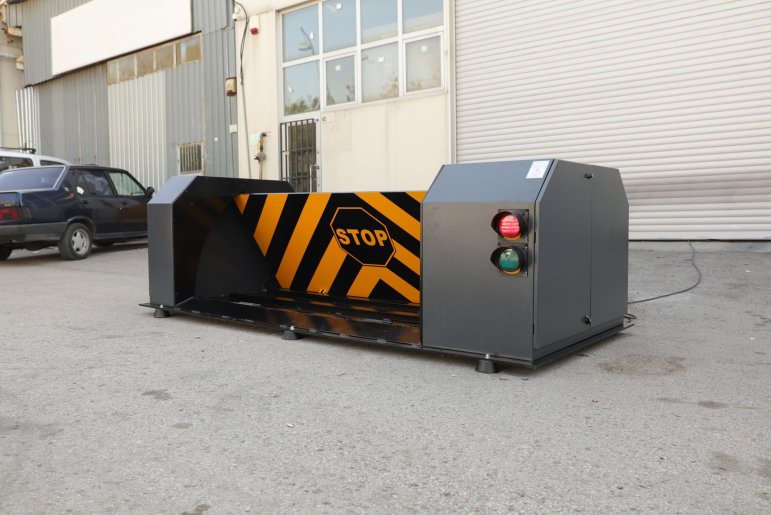 Sığ montaj yol bloğu,yüzeye monte yol bloğu,hidrolik yol bloğu,çarpma testi yol bloğu